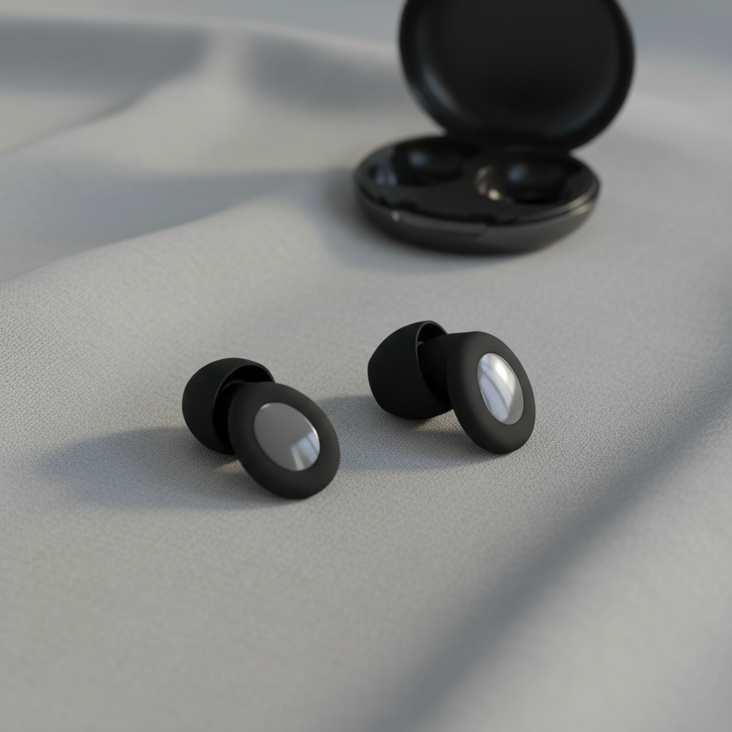 Sleep Buds on bedding